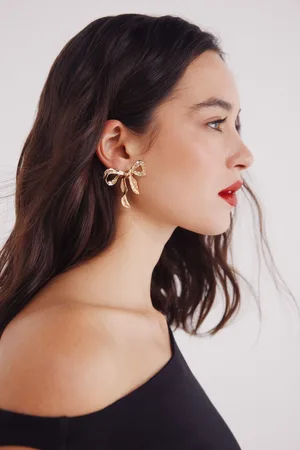 Springfield Pendientes lazos textura
