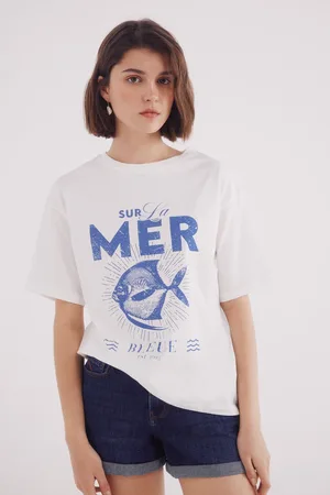 Springfield Camiseta "sur la mer"