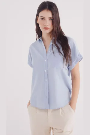 Springfield Camisa manga corta vuelta algodón lino