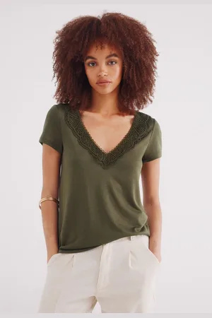 Springfield Camiseta escote crochet
