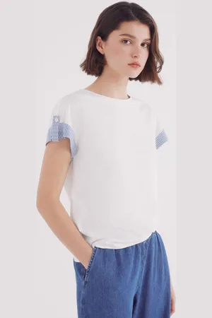 Springfield Camiseta manga roll up combinada
