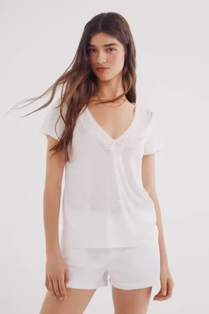 Springfield Camiseta escote crochet