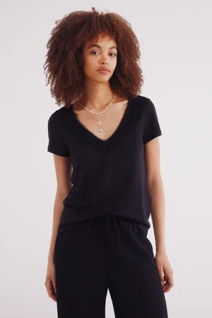 Springfield Camiseta escote crochet