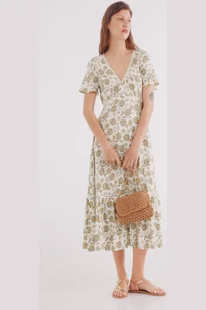 Springfield Vestido midi laces estampado