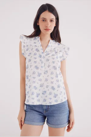 Springfield Blusa lace insertado