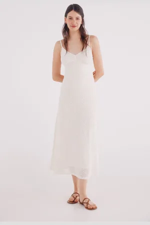 Springfield Vestido midi estructura tirantes finos