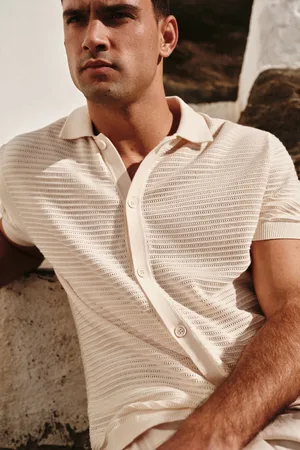 Springfield Cardigan manga corta cuello polo
