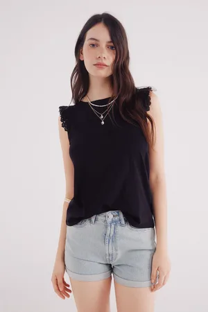 Springfield Camiseta volantes crochet