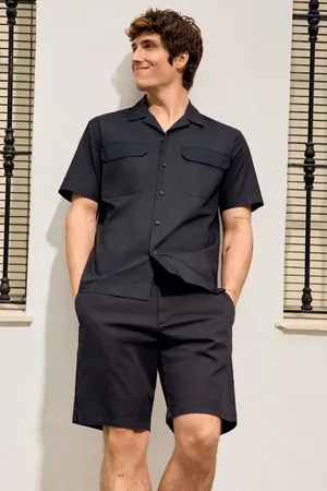 Springfield Camisa manga corta bowling popelín bolsillo