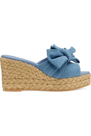 Stuart Weitzman Loveknot Espadrille Wedge Slide - Mujer 38.5