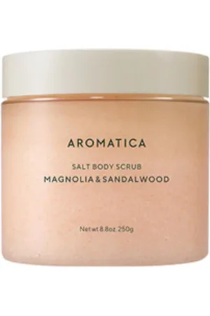 AROMATICA Salt Body Scrub Magnolia & Sandalwood 250g