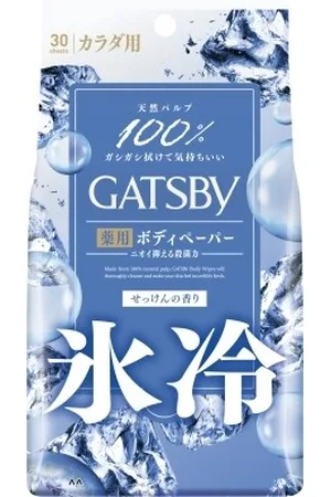Mandom Gatsby Deodorant Body Paper - 30 hojas - Ice Type - Savon
