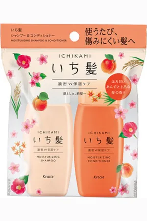 Kracie Ichikami Moisturizing Shampoo & Conditioner Mini Set - 1set(2artículos)