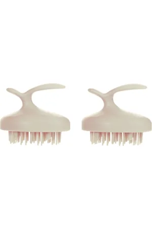MissLady Scalp Massage and Cleansing Brush - 1pc - Pink (2ea) set