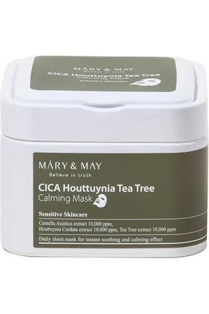 Mary&May CICA Houttuynia Tea Tree Calming Mask - 30piezas/400g