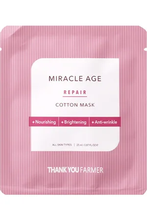 Thank You Farmer Miracle Age Repair Cotton Mask - 1pieza