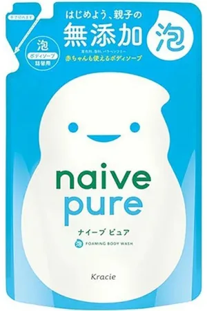 Kracie Naive Pure Foaming Body Soap Jumbo Refill - 450ml