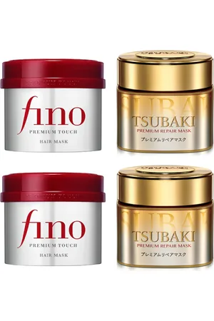Shiseido Fino Premium Touch Hair Mask - 230g x2 + - Tsubaki Premium Repair Hair Mask - 180g x2