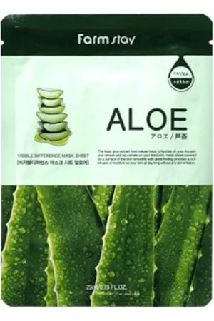 Farm Stay Visible Difference Mask Sheet - Aloe - 1pieza