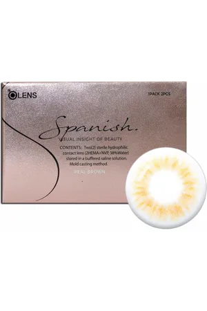 OLens Spanish 1 Month - Real Brown - 2pcs - -6.50