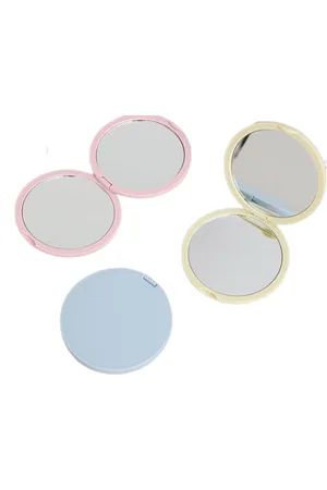 MINGXIER Round Pocket Mirror (Random Colour) - 1 pieza