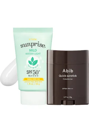 Habibah Quick Sunstick Protection Bar SPF50+ PA++++ - 22g X ETUDE - Sunprise Mild Watery Light Sunscreen SPF 50+ PA++++ - 50g Set