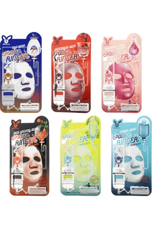 ELIZAVECCA Deep Power Ringer Mask Pack Set (Random Flavor) - 4pcs - 4piezas