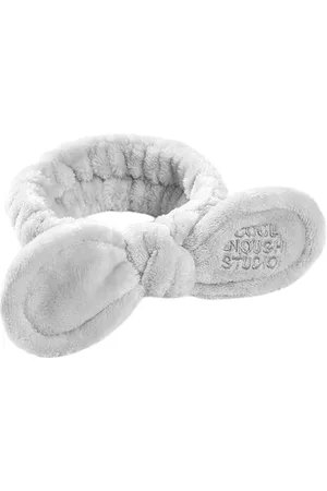 MsBlossom Face Wash Cute Ribbon Headband - 1pieza - Grey