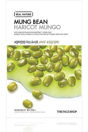 The Face Shop Real Nature Face Mask - Mung Bean - 1pieza