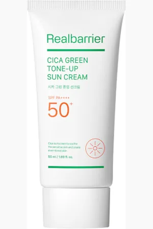 Real Barrier Cica Green Tone-Up Sun Cream SPF50+ PA++++ - 50ml