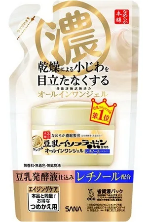 Sana Soy Milk Wrinkle Care Jelly Cream N Refill - 100g