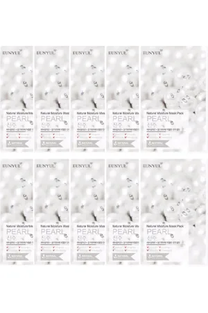EUNYUL Natural Moisture Mask Pack - Pearl - 10piezas