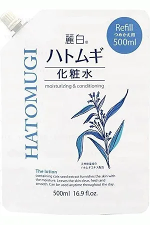 KUMANO COSME Reihaku Hatomugi Moisturizing & Conditioning The Lotion Refill - 500ML