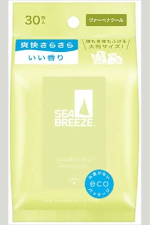 Shiseido Sea Breeze Face & Body Ice Sheet - 30 hojas - Verbena Cool