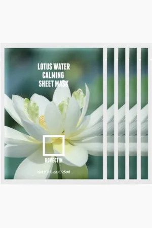 Rovectin Clean Lotus Water Calming Sheet Mask - 5pcs Set