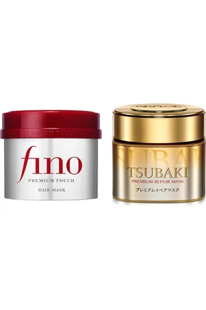 Shiseido Fino Premium Touch Hair Mask - 230g + - Tsubaki Premium Repair Hair Mask - 180g