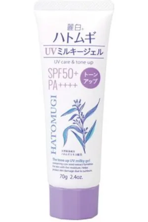 KUMANO COSME Reihaku Hatomugi UV Care & Tone Up The Tone Up UV Milky Gel SPF50+ PA++++ Tube Type - 70g