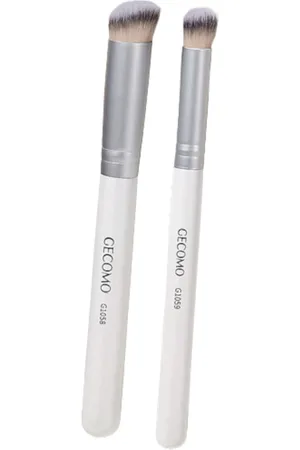 MissLady Foundation & Concealer Brush Set - 1set(2piezas) - White