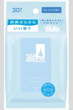 Shiseido Sea Breeze Face & Body Ice Sheet - 30 hojas - Fresh Savon