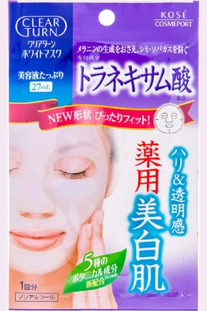 Kose Clear Turn White - Tranexamic Acid White Mask - 1 hoja