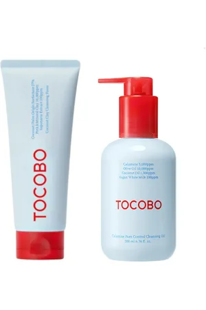 TOCOBO Cleansing Duo Set (Coconut Clay Cleansing Foam - 150ml + Calamine Pore Control Cleansing Oil - 200ml)