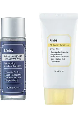 Dear, Klairs Dear; Klairs Supple Preparation Unscented Toner - 30ml + All-day Airy Sunscreen SPF50+ PA++++ - 50g (1ea) Set