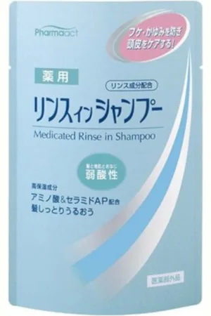 KUMANO COSME Pharmaact Medicated Rinse In Shampoo Weak Acidity Refill - Normal - 350ml