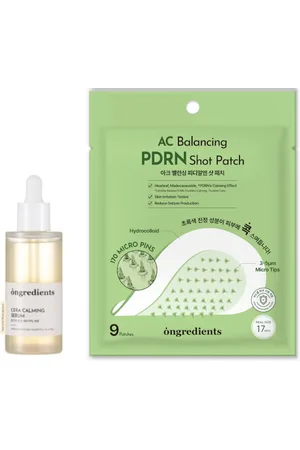 ongredients Cera Calming Serum - 50ml - 250ml + AC Balancing PDRN Shot Patch - 9patches Set