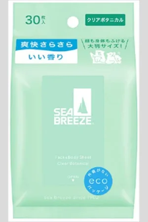 Shiseido Sea Breeze Face & Body Ice Sheet - 30 hojas - Clear Botanical