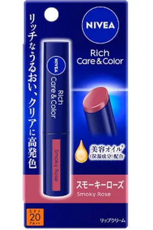 NIVEA Japan Rich Care & Color Lip Smoky Rose - 2g