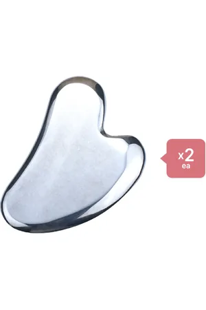 MissLady Scraping Board Gua Sha Massage Tool (Heart-shaped) (2ea) Set - Metallic
