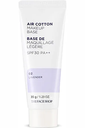The Face Shop Air Cotton Makeup Base - Lavender
