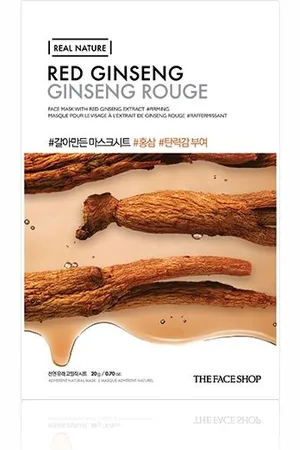 The Face Shop Real Nature Face Mask - Red Ginseng - 1pieza