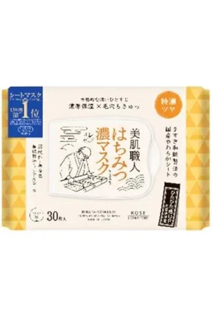 Kose Clear Turn Bihada-Syokunin Beautiful Skin Artisan Mask - 30 hojas - Honey